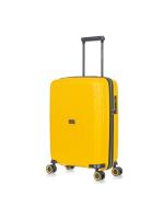 Чемодан маленький L'Case MADRID (S) желтый, 55.5х39х25.5, арт:Ch0750