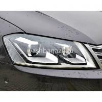 Передние фары Фольксваген Пассат Б7 2010-2014 модель №2, комплект:Л+П, бифокальная линза, ДХО, арт:MF-HL-000228