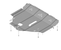 Защита картера и КПП Motodor, сталь 2мм, арт:MO.02419
