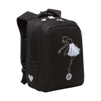 Школьный рюкзак GRIZZLY RG-366-1 черный-белый, 26x39x17 Школьный рюкзак GRIZZLY RG-366-1 черный-белый, 26x39x17