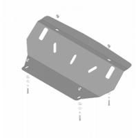 Защита радиатора и интеркулера Motodor для Мицубиси Паджеро IV 2006-2020, сталь 2мм, арт:MO.01341