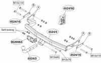 Фаркоп Brink на Джип Компас Liberty 2006-2011, арт:452400 Фаркоп Brink на Джип Компас Liberty 2006-2011, арт:452400