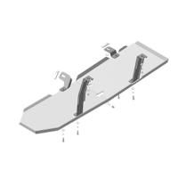 Защита топливного бака 100л Motodor для Додж РАМ 1500 2018-2019, алюминий 5мм, арт:MO.32905