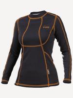 Футболка женская с длинным рукавом Tramp Fast Dry, черная, L, арт:TRUT-012-3-черный