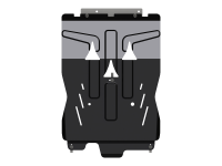 Защита картера и КПП Sheriff на Ауди А4 Авант Б7 2006-2008, модель №2, сталь 2мм, арт:02.4080