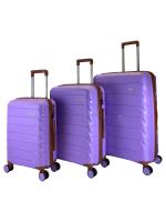 Комплект чемоданов MIRONPAN 23106 (S, M, L) фиолетовый, 3шт., арт:Ch1203