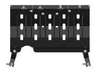 Защита выхлопной системы Sheriff на Джип Вранглер 2018-2024, модель №7, сталь 2,5мм, арт:04.3995