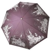 Зонт женский автоматический Три Слона, замок Нойшванштайн, бордовый, арт:L3897-C-3