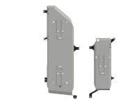 Защита бензобака Sheriff для Тойота Ленд Крузер 300 2021-2024, алюминий 4мм, арт:24.5038 Алюминий