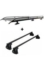 Багажник на крышу ED ED2-244N+ED7-011C на ГАЗель NEXT, платформа 3500x1550 с сеткой, арт:ED-5808