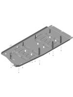 Защита топливного бака Motodor для Фольксваген Каравелла 6.1 2020-2024, сталь 2мм, арт:MO.72705-3