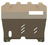 Защита картера и КПП Sheriff на Ниссан Мурано Z51 2008-2010, модель №2, алюминий 5мм, арт:15.1596