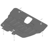 Защита картера и КПП Motodor для Джетур Дашинг 2023-2024, сталь 2мм, арт:MO.79010