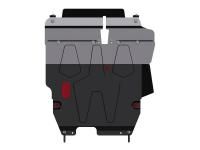 Защита картера и КПП Sheriff для Мицубиси Аутлендер 1 2003-2006, модель №1, сталь 2мм, арт:14.0564