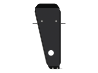 Защита редуктора Sheriff на Джили Атлас 2018-2024, модель №3, сталь 2,5мм, арт:28.3774