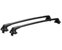 Багажник на крышу LUX CITY с черными крыловидными дугами на Зикр 009 2022-2024, арт:LUX.2162 Багажник на крышу LUX CITY с черными крыловидными дугами на Зикр 009 2022-2024, арт:LUX.2162