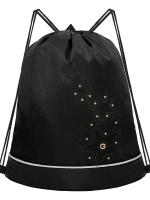 Мешок для обуви GRIZZLY OM-50-116, черный, 38х50х11