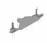 Защита заднего бампера Motodor для Рено Дастер 2015-2020, сталь 2мм, арт:MO.01735