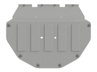 Защита картера и КПП Sheriff для Ленд Ровер Дискавери Спорт 2019-2024, модель №2, алюминий 4мм, арт:04.4083-2