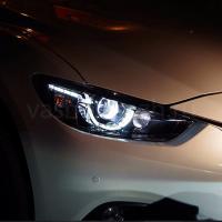 Передние фары Мазда 6 2012-2015 модель №4, комплект:Л+П, бифокальная линза, ДХО, арт:MF-HL-000322 Передние фары Мазда 6 2012-2015 модель №4, комплект:Л+П, бифокальная линза, ДХО, арт:MF-HL-000322