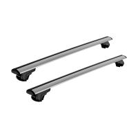 Багажник на крышу Atlant, 8824+8810, крыловидные дуги 1,26м на Хендай Санта Фе 2 2010-2012 с рейлингами, арт:213887