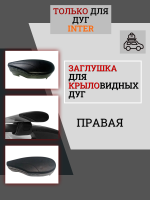 Заглушка крыловидной дуги INTER правая, арт:INT-88888