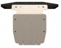 Защита картера Sheriff для Фольксваген Туарег 2010-2014, модель №4, алюминий 5мм, арт:26.1925