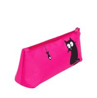 Школьный пенал GRIZZLY PL-33-3 фуксия, 22х9х6