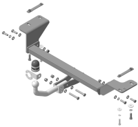 Фаркоп Motodor на Москвич 3 2022-2023, арт:98301-A-1