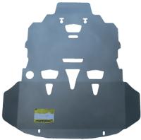 Защита картера и КПП Motodor для Ауди А6 седан 2004-2008, алюминий 5мм, арт:MO.30101