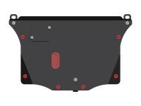 Защита картера и КПП Sheriff для Хонда Цивик 2006-2010, модель №1, сталь 2мм, арт:09.0898