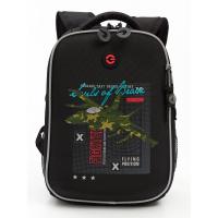 Школьный рюкзак GRIZZLY RAw-397-6 черный, 26х37х16