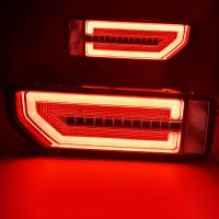 Задние фонари Сузуки Джимни 2018-2022, модель №3, комплект:Л+П, красные, бегущий поворотник, арт:MF-TL-000577