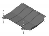 Защита картера и КПП Motodor на Чери Бонус 3 2014-2016, сталь 2мм, арт:MO.69004