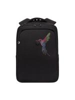 Школьный рюкзак GRIZZLY RG-566-8, черный - фуксия, 26х39х17