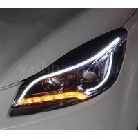 Передние фары Форд Куга 2012-2016 модель №1, комплект:Л+П, бифокальная линза, ДХО, арт:MF-HL-000118 Передние фары Форд Куга 2012-2016 модель №1, комплект:Л+П, бифокальная линза, ДХО, арт:MF-HL-000118