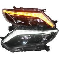 Передние фары Ниссан Х-Трейл 2014-2018 модель №3, комплект:Л+П, бифокальная линза, ДХО, арт:MF-HL-000358 Передние фары Ниссан Х-Трейл 2014-2018 модель №3, комплект:Л+П, бифокальная линза, ДХО, арт:MF-HL-000358