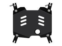 Защита заслонки выхлопной системы Sheriff для Шкода Карок 2017-2022, сталь 2,5мм, арт:21.3434