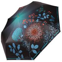 Зонт женский автоматический Три Слона, цветы, зеленый, арт:L3851-C-2
