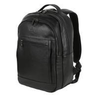 Кожаный рюкзак Polar 3221 черный, арт:Ruk1112