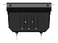 Защита картера и КПП Sheriff для Мазда 3 BP 2019-2024, модель №1, сталь 2мм, арт:12.4319-1