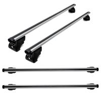 Багажник на крышу ED с замком аэро дуги 1,25м на Форд Фокус 3 универсал с интегрированными рейлингами 2011-2019, арт:ED-2334