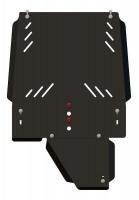 Защита КПП и РК Sheriff для Мицубиси Паджеро 4 2006-2024, модель №1, сталь 2,5мм, арт:14.2236-2