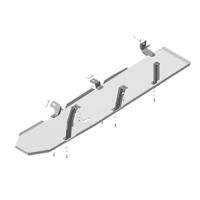 Защита топливного бака 120л Motodor для Додж РАМ 1500 2018-н.в., алюминий 5мм, арт:MO.32904