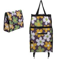 Сумка-тележка складная Рыжий кот ATB-03 Ромашки, 61х32х13, арт:ST.104583