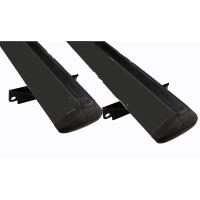 Багажник на крышу Atlant, 6030+7056, черные крыловидные дуги 1,1м на Ниссан Патфайндер 2005-2012 с рейлингами, арт:21188-27