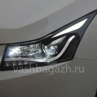 Передние фары Шевроле Круз 2009-2015 модель №12, комплект:Л+П, бифокальная линза, ДХО, арт:MF-HL-000504 Передние фары Шевроле Круз 2009-2015 модель №12, комплект:Л+П, бифокальная линза, ДХО, арт:MF-HL-000504