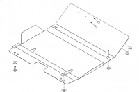 Защита картера Sheriff, алюминий 5мм, арт:10.1136 Защита картера Sheriff, алюминий 5мм, арт:10.1136