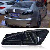 Задние фонари Лексус IS 2006-2012 модель №2, черные, комплект:Л+П, арт:MF-TL-000485