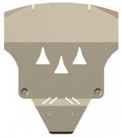 Защита картера и КПП на пыльник Sheriff на Ауди А6 Олроуд Кватро С6 2006-2011, модель №1, алюминий 5мм, арт:02.0955